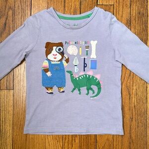 Mini Boden “Paleontologist” long sleeve t-shirt (5-6Y)